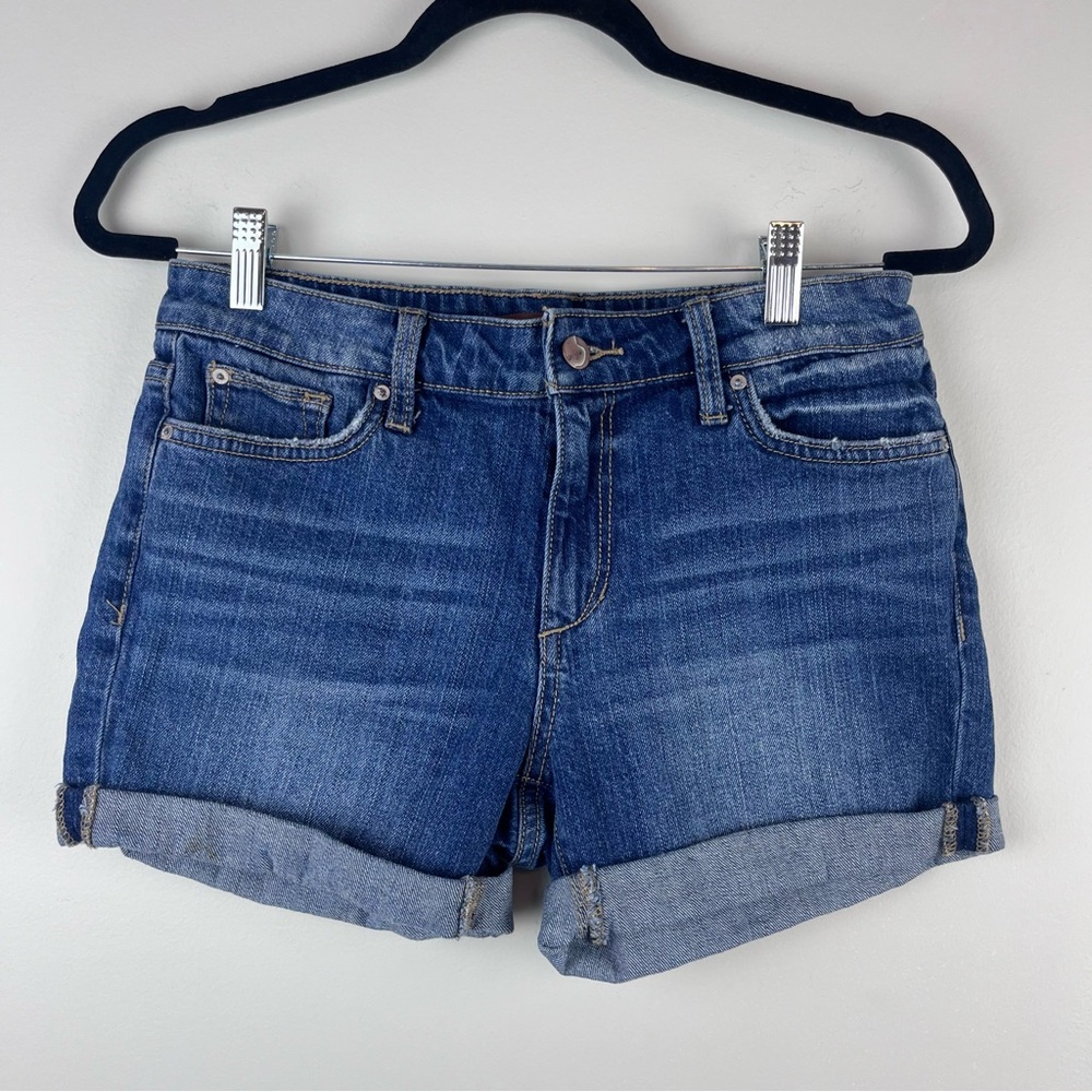 Joe's Jeans Women's Bermuda Denim Jorts Short Shorts Shira Blue Size 27 Cuffed